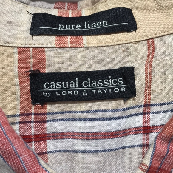 Casual Classics Lord & Taylor LINEN Shirt Size XL - Picture 2 of 4